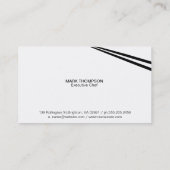 Chopsticks Burlap Texture Variation Visitekaartje (Achterkant)