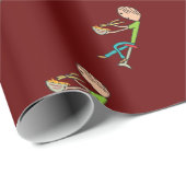 Chopsticks en noedels cadeaupapier (Rol Hoek)