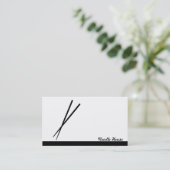 Chopsticks Visitekaartje (Staand voorkant)