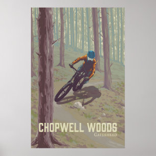 Chopwell Woods Mountainbike Reisposter Poster