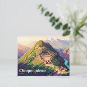 Choquequirao Peru Briefkaart (Staand voorkant)