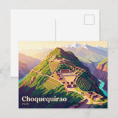 Choquequirao Peru Briefkaart (Voorkant / Achterkant)