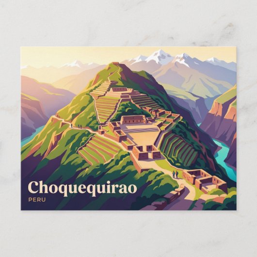 Choquequirao Peru Briefkaart (Voorkant)