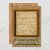 Choral Concert Invitation Kaart (Voorkant / Achterkant)