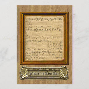 Choral Concert Invitation Kaart