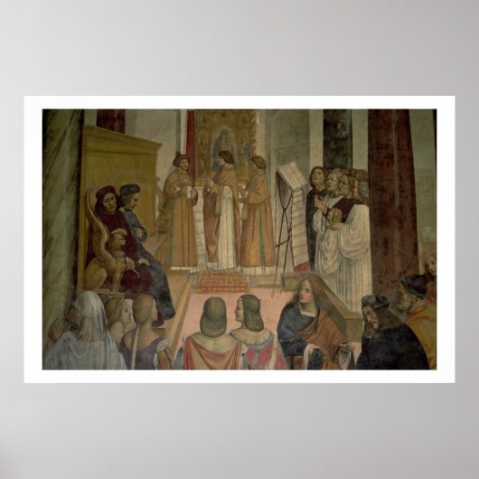 Choral Scene, uit het leven van St. Benedict (fres Poster (Voorkant)