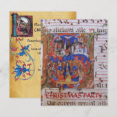 CHORALE MUZIEK CHRISTMAS PARCHCHCHCHEST MET SAINTS KAART (Voorkant / Achterkant)