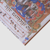 CHORALE MUZIEK CHRISTMAS PARCHCHCHCHEST MET SAINTS TISSUEPAPIER (Detail)