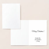 Chords We wensen u een prettige kerstMuzieknoten Folie Kaarten (Display)