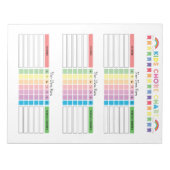 Chore Chart Custom Notitieblok voor 3 Kinder (Voorkant)