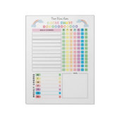 Chore Chart Custom Notitieblok voor kinderen (Linkerzijde)