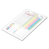 Chore Chart Custom Notitieblok voor kinderen (Schuin)