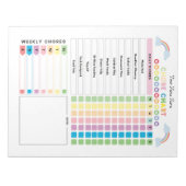 Chore Chart Custom Notitieblok voor kinderen & To (Voorkant)