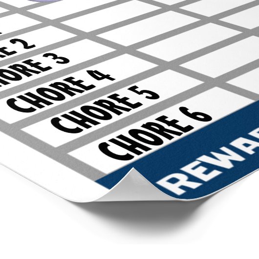 CHORE CHART, KINDER CHART, DINOSAUR POSTER (Hoek)