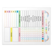 Chore Chart Notitieblok voor Kids & To Do List/Rew (Voorkant)