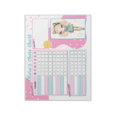 Chore Chart Reward Chart voor Daily Routine Girl N Notitieblok (Linkerzijde)