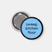 Chore Grafiek Magnet - Sweep Keuken Vloer (Voorkant / Achterkant)
