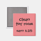 Chore Rewards voor kinderen Magneet (Voorkant / Achterkant)