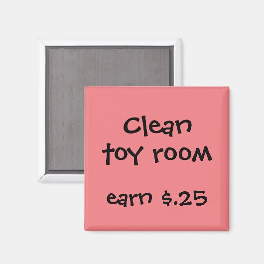 Chore Rewards voor kinderen Magneet (Voorkant / Achterkant)