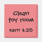 Chore Rewards voor kinderen Magneet (Voorkant)