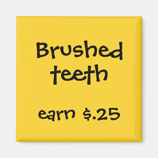 Chore Rewards voor kinderen Magneet (Voorkant)