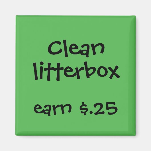 Chore Rewards voor kinderen Magneet (Voorkant)
