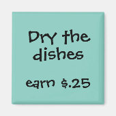 Chore Rewards voor kinderen Magneet (Voorkant)