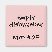 Chore Rewards voor kinderen Magneet (Voorkant)