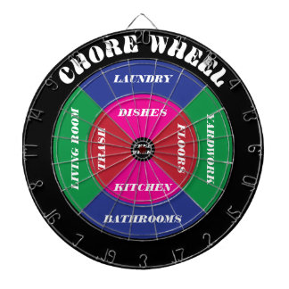 Chore Wheel Dartboard met kleuren Dartbord