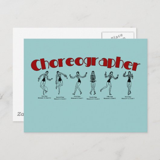 Choreograaf Briefkaart (Voorkant / Achterkant)