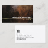 Choreograaf Dance TalentSkills Grunge GoldStripe Visitekaartje (Voorkant / Achterkant)