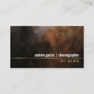 Choreograaf Dance TalentSkills Grunge GoldStripe Visitekaartje