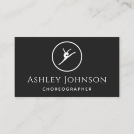 Choreograaf Dancer Plain Simple Clean Layout Visitekaartje