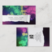 Choreograaf Dancer Talent Kleurrijk Geript Papier Visitekaartje (Voorkant / Achterkant)