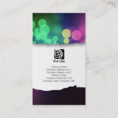 Choreograaf Dancer Talent Kleurrijk Geript Papier Visitekaartje (Achterkant)