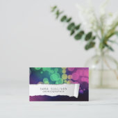 Choreograaf Dancer Talent Kleurrijk Geript Papier Visitekaartje (Staand voorkant)