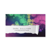 Choreograaf Dancer Talent Kleurrijk Geript Papier