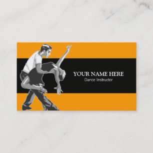 Choreograaf Instructor Business Card Template Visitekaartje