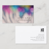 Choreograaf Kleurrijke Bokeh Stippen Entertainment Visitekaartje (Voorkant / Achterkant)