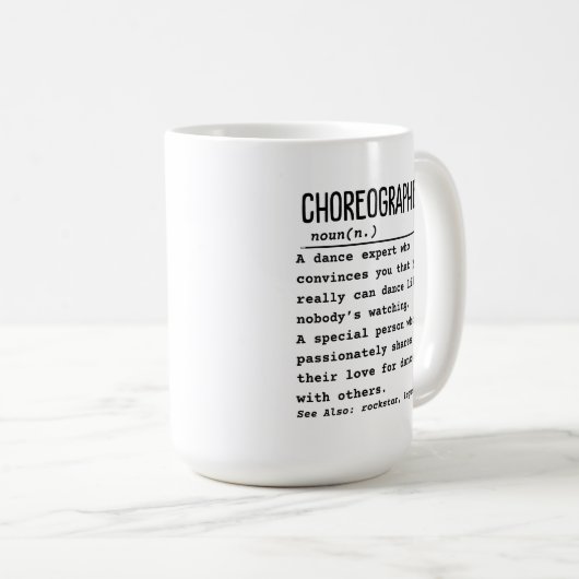 Choreograaf Koffiemok (Voorkant rechts)