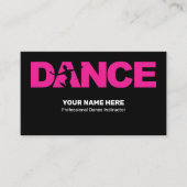 Choreograaf Professional Visitekaartje (Voorkant)