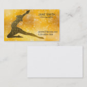 Choreograaf professioneel modern stijlvol visitekaartje (Voorkant / Achterkant)