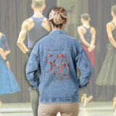 Choreograaf's Count 5678 Dance Typography Denim Jacket