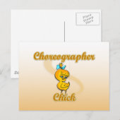 Choreographer Chick Briefkaart (Voorkant / Achterkant)