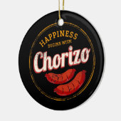 Chorizo Retro Sausage  BBQ Gourmet Barbecue Keramisch Ornament (Links)
