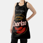Chorizo Retro Sausage BBQ Gourmet Barbecue Schort (Insitu)