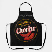Chorizo Retro Sausage BBQ Gourmet Barbecue Schort (Voorkant)