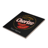 Chorizo Retro Sausage  BBQ Gourmet Barbecue Tegeltje (Zijkant)