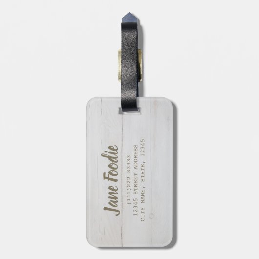 Chorizo Sause Bagagelabel (Achterkant verticaal)