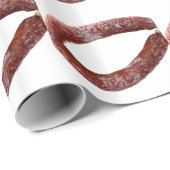 Chorizo-worst, geïsoleerd als gesneden cadeaupapier (Rol Hoek)